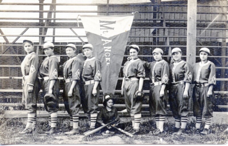 Mount Angel Girls Baseball Team, 1912.